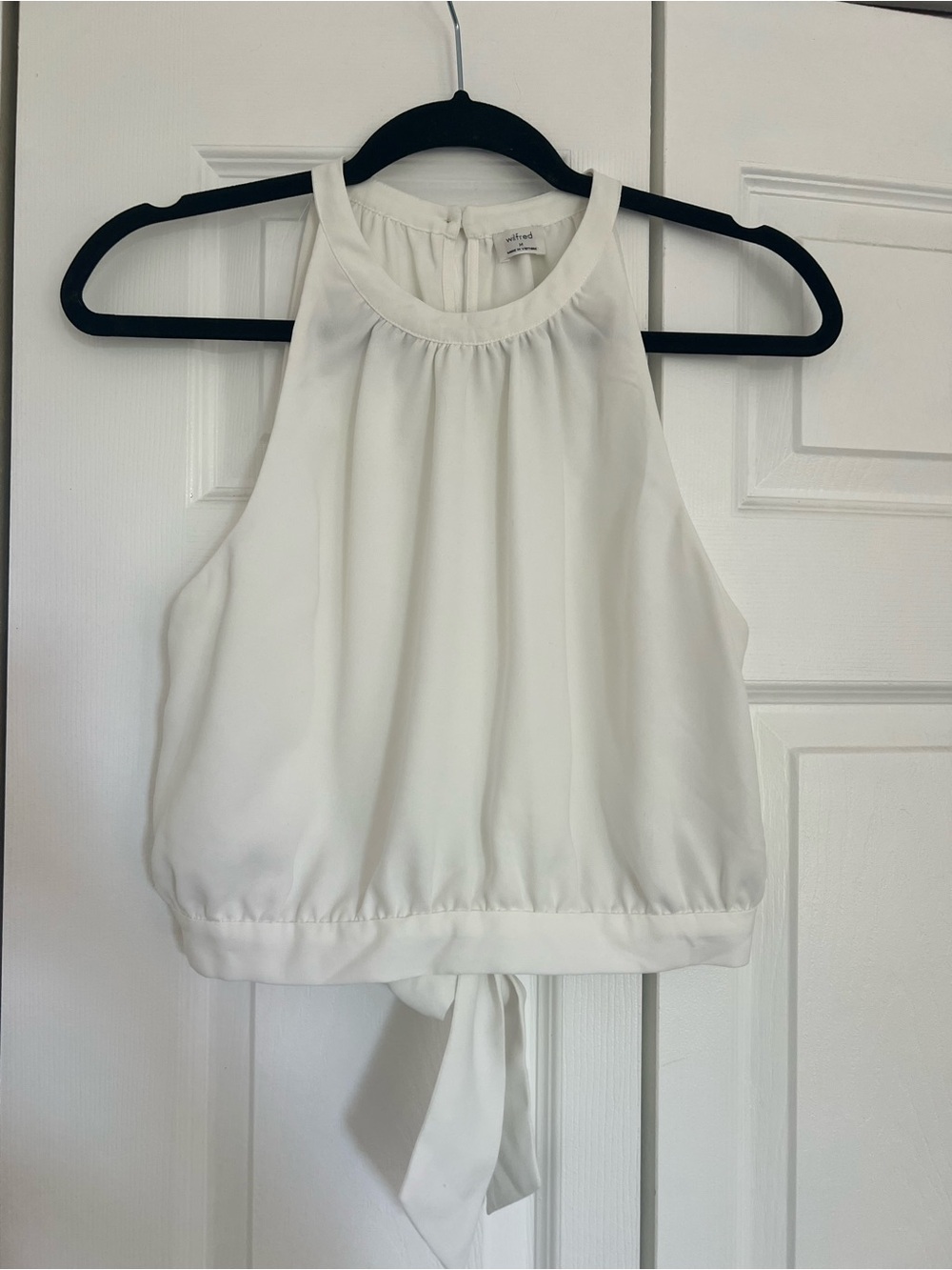 Wilfred White Halter Tie-Back Camisole